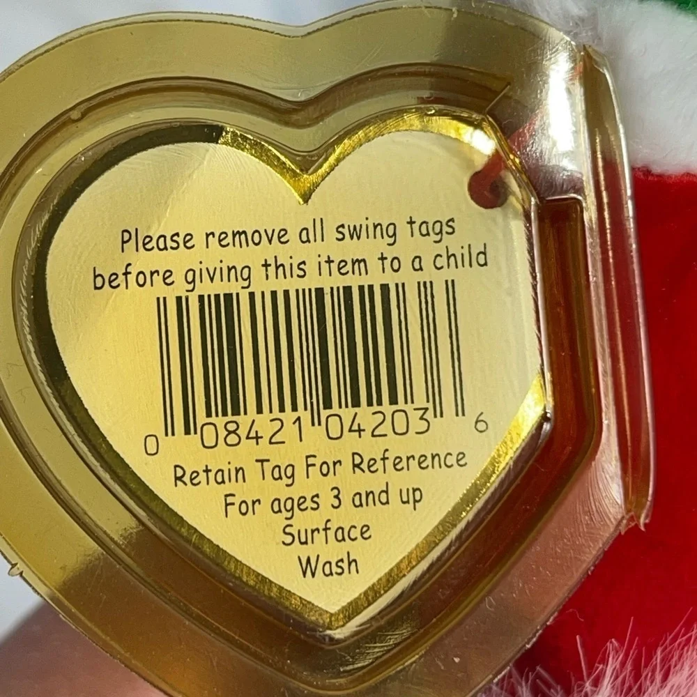 Ty Vintage Santa Claus Beanie Baby Plush Collectible New W/ Original Case 1998
